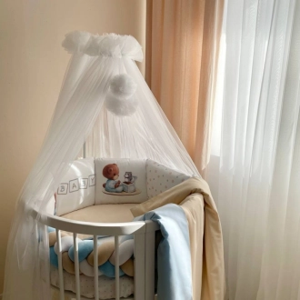 Комплект постільний MSonya (Маленька Соня) Арт Дизайн Baby Teddy 6 предметів Блакитний - Фото 6