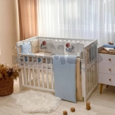 Комплект постільний MSonya (Маленька Соня) Арт Дизайн Baby Teddy 6 предметів Блакитний
