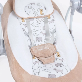 Крісло гойдалка El Camino ME 1075 TEDDY BEIGE ANIMALS Бежевий - Фото 1