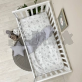 Комплект сменного белья MSonya (Маленькая Соня) Happy night Галактика 110×90 см Серый