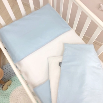Комплект сменного белья MSonya (Маленькая Соня) Универсальный 110×90 см Голубой - Фото 1