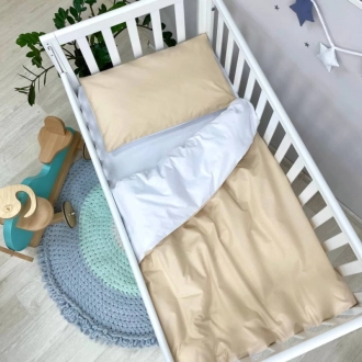 Комплект сменного белья MSonya (Маленькая Соня) Универсальный 110×90 см Бежевый - Фото 1