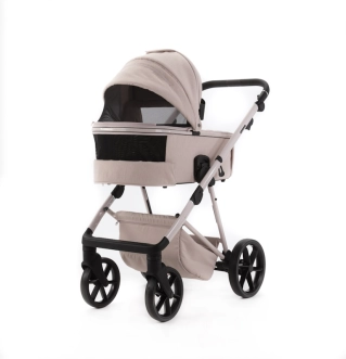 Коляска 2 в 1 Adamex Delta DN-2 Rose/Розовый - Фото 3
