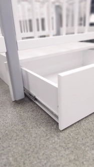 Комплект мебели DeSon Svitanok Кроватка и Комод-90 МДФ Бело-серый - Фото 4