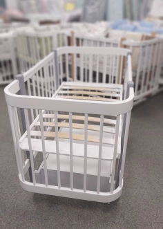 Комплект мебели DeSon Svitanok Кроватка и Комод-90 МДФ Бело-серый - Фото 6