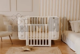 Кроватка детская Angelo LUNA с маятником 120×60 см Ваниль