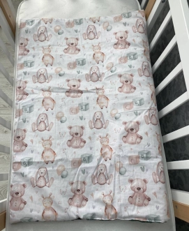 Плед Ведмедик Игрушки 80×80 см, плюш Зеленый - Фото 1