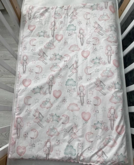 Плед Ведмедик Зайчата 80×80 см, плюш Розовый - Фото 2