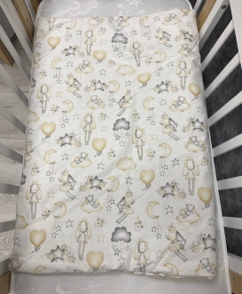 Плед Ведмедик Зайчата 80×80 см, плюш Бежевый - Фото 2