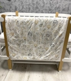 Плед Ведмедик Зайчата 80×80 см, плюш Бежевый