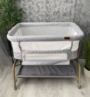 Кроватка приставная El Camino INTENSE ME 1180-W Gray/Серый - Фото 2