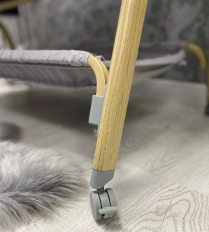 Кроватка приставная El Camino INTENSE ME 1180-W Gray/Серый - Фото 4