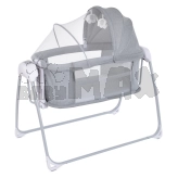 Кроватка приставная люлька 4 в 1 Mastela 8901 Темно-серый