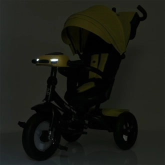 Велосипед триколісний Turbo Trike-MT 1007-10 Жовтий - Фото 16