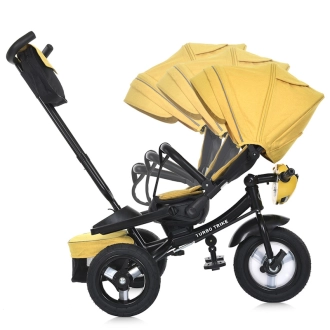 Велосипед триколісний Turbo Trike-MT 1007-10 Жовтий - Фото 1