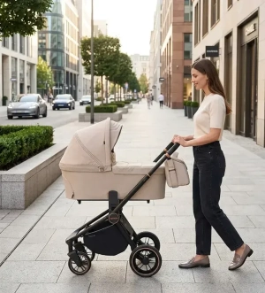 Коляска 2 в 1 Carrello Epica CRL-8510 Almond Beige /1/ Бежевый - Фото 1