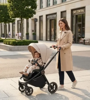 Коляска 2 в 1 Carrello Epica CRL-8510 Almond Beige /1/ Бежевый - Фото 2