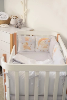 Комплект постільний Baby Veres Leo 6 предметів Біло-сірий - Фото 2
