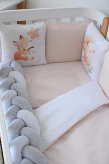 Комплект постільний Baby Veres Foxy 6 предметів Біло-персиковий - Фото 1