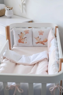 Комплект постільний Baby Veres Foxy 6 предметів Біло-персиковий - Фото 2