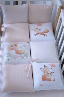 Комплект постільний Baby Veres Foxy 6 предметів Біло-персиковий - Фото 3