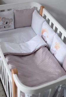 Комплект постільний Baby Veres Koala 6 предметів Капучино/білий - Фото 2