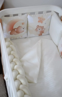 Комплект постільний Baby Veres Bear 6 предметів Молочний - Фото 1