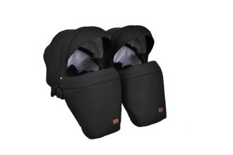 Коляска для двойни 2 в 1 Angelina Discovery Duo Черный - Фото 2