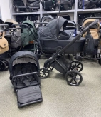 Коляска 2 в 1 Angelina FIBI F-5 Черный