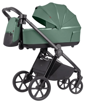 Коляска 2 в 1 Carrello Omega+ CRL-6540/1 Nova Green/Зелений + Адаптери для люльки - Фото 1