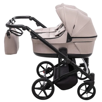 Коляска для двойни 2 в 1 Adamex Leo Duo Tip Capuchino ТК-72 Капучино - Фото 2