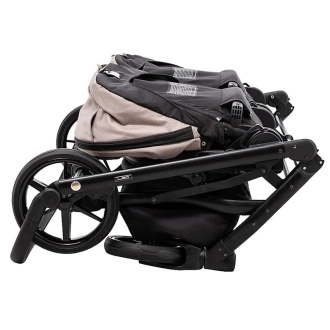 Коляска для двойни 2 в 1 Adamex Leo Duo Tip Capuchino ТК-72 Капучино - Фото 9