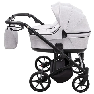 Коляска для двойни 2 в 1 Adamex Leo Duo Tip ТК-1 Light Grey/Серый - Фото 2