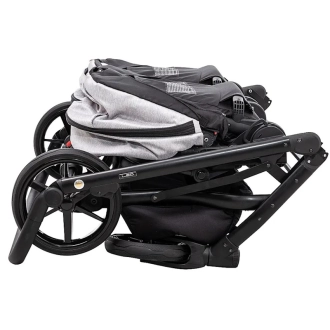 Коляска для двойни 2 в 1 Adamex Leo Duo Tip ТК-1 Light Grey/Серый - Фото 9