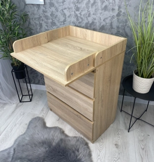 Комод пеленальный Babymax Малятко 70 см Дуб сонома - Фото 3