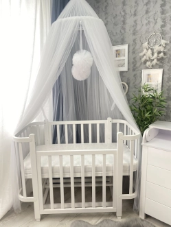 Комплект мебели Babymax Престиж New Кроватка и Комод-90 Белый - Фото 1