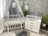 Комплект мебели Babymax Престиж New Кроватка и Комод-90 Белый