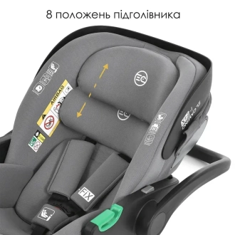 Автокресло 40–87 см El Camino ME 1110 i-FIX Simply Gra/Светло-серый - Фото 3