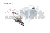 Кровать подростковая Viorina DEKO Kinder Cool 23 с ящиком 170×80 см