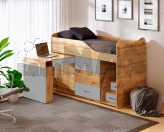 Кровать подростковая Viorina DEKA Bed Room №5 чердак со столом Тахо/серый