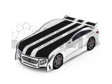 Кровать подростковая машина Viorina DEKO SPACE MERCEDES 05 с матрасом Белый