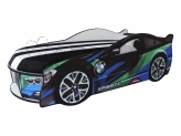 Кровать подростковая машина Viorina DEKO SPACE BMW 03 с матрасом, подъемным механизмом Зеленый