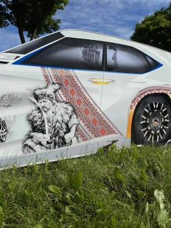 Кровать подростковая машина Mebelkon Лексус Патриот с матрасом, подголовником 170×80 см Белый - Фото 1