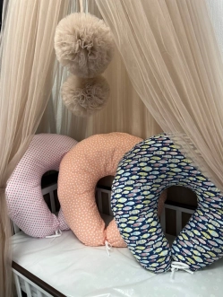 Подушка для кормления Ярослав Горошки Белый - Фото 1