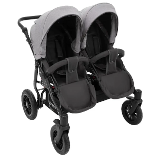Коляска для двойни 2 в 1 - Bair Sorento DUO 02 (Серый) - Фото 4