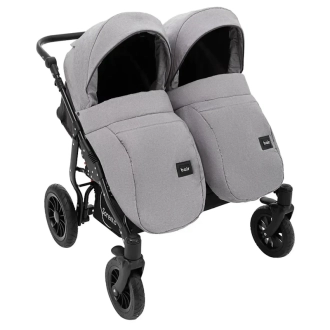 Коляска для двойни 2 в 1 - Bair Sorento DUO 02 (Серый) - Фото 5