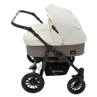 Коляска для двойни 2 в 1 Bair Sorento DUO 03 Бежевый - Фото 2