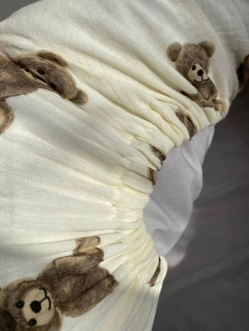 Набор в коляску Mexs Медвежата, муслин Молочный - Фото 2