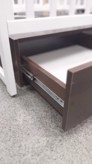 Комплект мебели DeSon Кроватка Mriya и Комод-90 Орех/белый - Фото 6