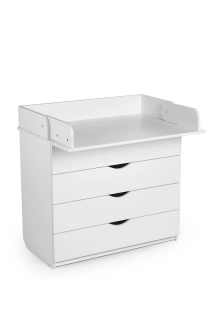 Комплект мебели DeSon Кроватка Mriya и Комод-90 Белый/орех - Фото 4